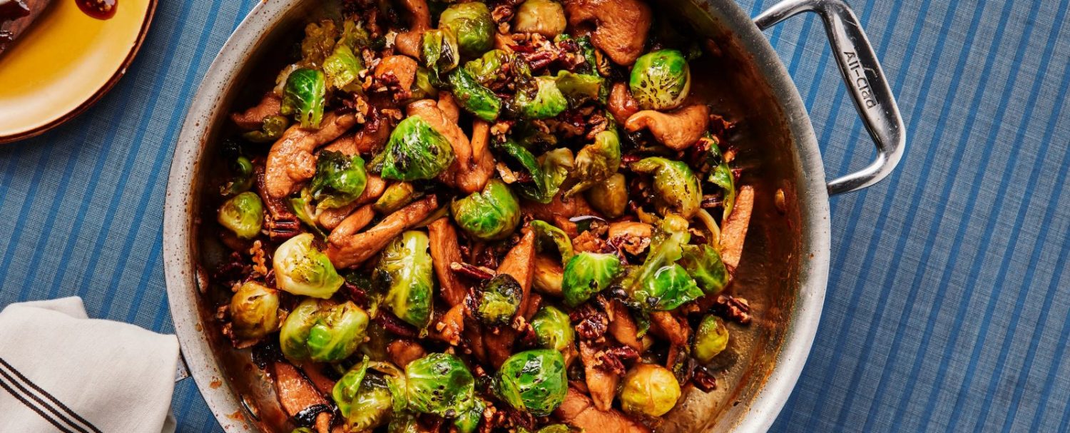 Resep Ayam Maple Bourbon dengan Kubis Brussel