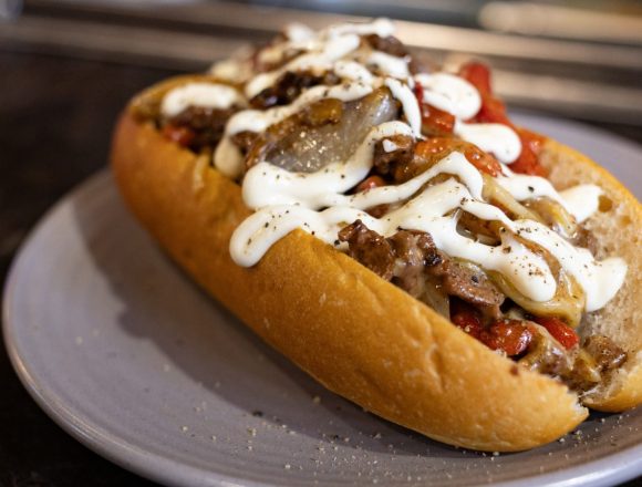 Untuk Steak Keju Philly Tradisional